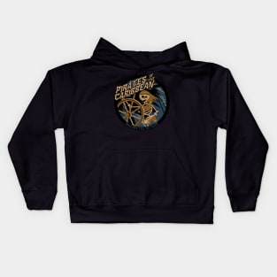 Pirates of the Caribbean (brown and blue) Kids Hoodie